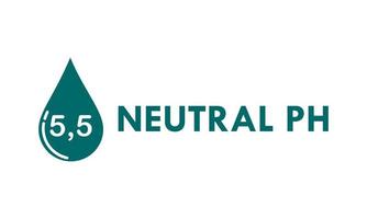 neutrale ph logo ontwerpsjabloon illustratie vector