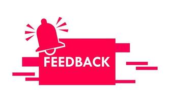 feedbacklabel voor promotieproduct vector