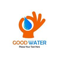 goed water logo sjabloon illustratie vector