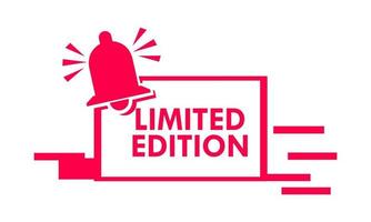 limited edition-label voor promotieproduct vector