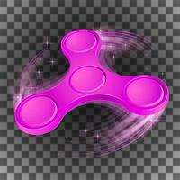 kleurrijke fidget spinner.llight draaiende effecten vector