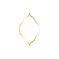 Arabisch venster op goud. moskee frame vectorillustratie vector