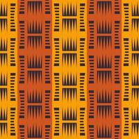 Afrikaanse tribal geometrische vorm kleurrijke gele rand naadloze patroon achtergrond. gebruik voor stof, textiel, interieurdecoratie-elementen, verpakking. vector