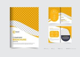 bedrijfsprofiel brochure sjabloon, brochure ontwerp lay-out met meerdere pagina's, sjabloon lay-out ontwerp voor moderne zakelijke brochure gratis vector