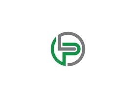 lp letter logo-ontwerp met creatieve moderne vector pictogrammalplaatje
