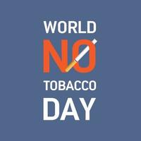 vectorillustratie op het thema van werelddag zonder tabak vector