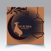 eid al adha sjabloonontwerp vector