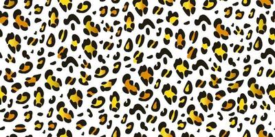 trendy gouden luipaard abstracte naadloze patroon op een witte background.for het ontwerp van mode afdrukken, textiel, covers, wrappers, behang. huid van een wild cheetah dier met een gouden textuur. vector