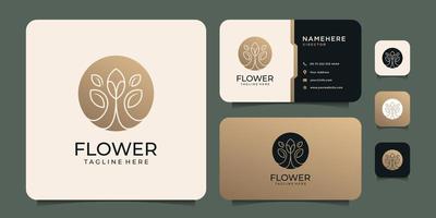 gouden luxe logo vector voor spa, gezondheid, wellness, cosmetisch merkconcept