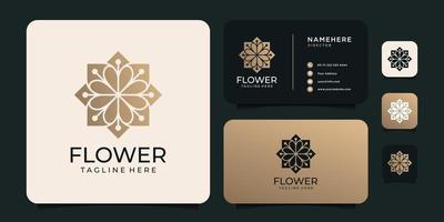 luxe gouden bloem logo vector concept voor spa symbool