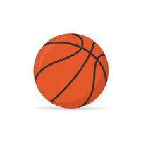 basketbal bal geïsoleerd op een witte achtergrond. vector