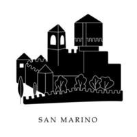 Europese hoofdsteden, San Marino vector