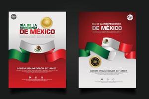 mexico gelukkige onafhankelijkheidsdag achtergrond sjabloon. vector