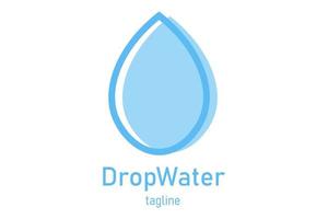 waterdruppel logo pictogram ontwerp vector