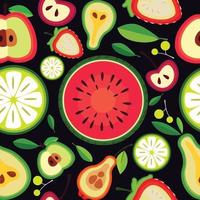 fruit naadloze patroon achtergrond vector