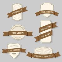 vector set vintage label premium kwaliteit.