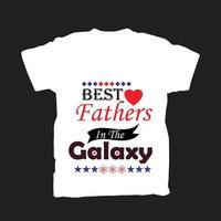 beste vader ter wereld t-shirt verwaardigen vol 4 vector