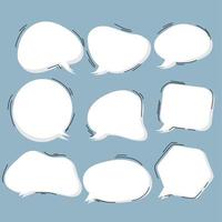 komische bubble chat illustratie vector