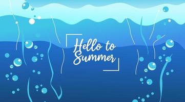 hallo zomerfeest, illustratieachtergrond vector