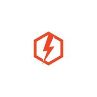 bliksemschicht energie logo ontwerp vector