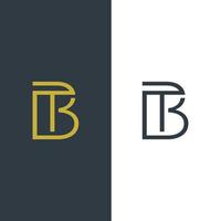 beginletter tb logo ontwerp modern vector