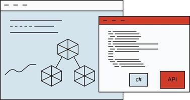 de webpagina's bevatten veel informatie. vector