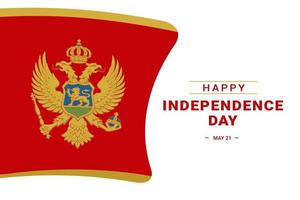 montenegro onafhankelijkheidsdag vector