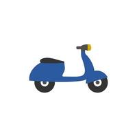 motorfiets pictogram vectorillustratie. geïsoleerd op een witte achtergrond. vector