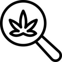 zoek cannabis vectorillustratie op een background.premium kwaliteit symbolen.vector iconen voor concept en grafisch ontwerp. vector