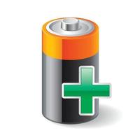 pictogram batterij opladen vector