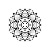 mandala bloemmotief, vintage decoratieve elementen vector