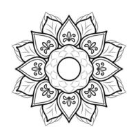 mandala bloemmotief, vintage decoratieve elementen vector