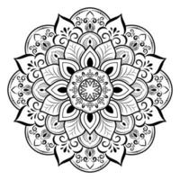 mandala bloemmotief, vintage decoratieve elementen, mandala achtergrond vector