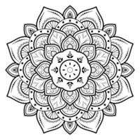 mandala bloemmotief, vintage decoratieve elementen, mandala achtergrond vector