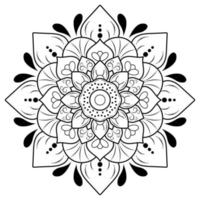 mandala bloemmotief, vintage decoratieve elementen, mandala achtergrond vector