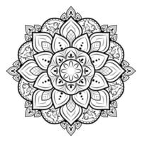 mandala bloemmotief, vintage decoratieve elementen, mandala achtergrond vector