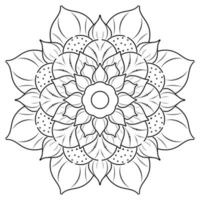 mandala bloemmotief, vintage decoratieve elementen, mandala achtergrond vector