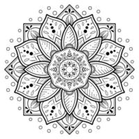 mandala bloemmotief, vintage decoratieve elementen vector