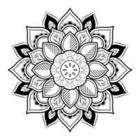 mandala bloemmotief, vintage decoratieve elementen, mandala achtergrond vector