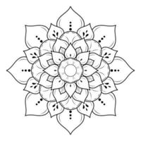 mandala bloemmotief, vintage decoratieve elementen, mandala achtergrond vector