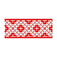 pixelpatroon vyshyvanka traditioneel etnisch Oekraïens naadloos patroon Slavisch ornament vector