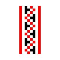 pixelpatroon vyshyvanka traditioneel etnisch Oekraïens naadloos patroon Slavisch ornament vector