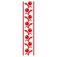 pixelpatroon vyshyvanka traditioneel etnisch Oekraïens naadloos patroon Slavisch ornament vector