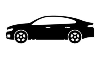 voertuig luxe auto silhouet illustratie. vector
