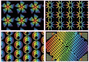 regenbooggradiënt geometrische nieuwe patroonachtergrond vector