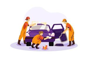 full service carwash vector