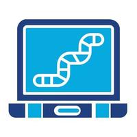 computerworm glyph tweekleurig pictogram vector