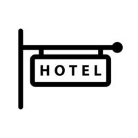 hotel icoon sjabloon vector