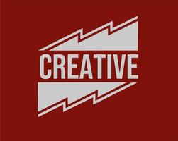 rode creatieve achtergrond minimalistische logo sjabloon vector