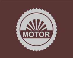 eenvoudige motorfiets logo pictogrammalplaatje vector